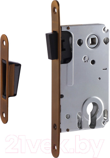 Изображение товара Корпус врезного замка Нора-М М 25М-85 магнитный (матовый кофе)