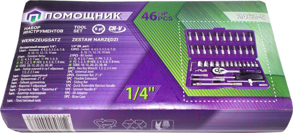 Изображение товара Универсальный набор инструментов Помощник 2462-5