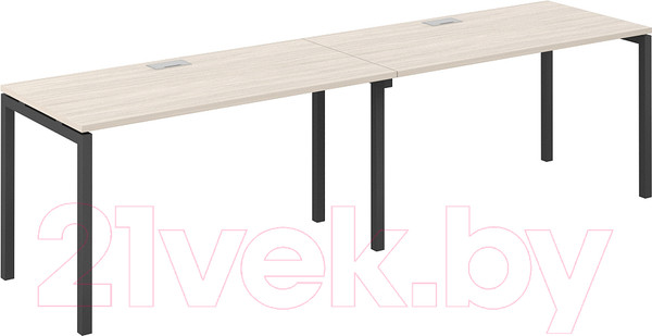 Изображение товара Комплект письменных столов Norden 240x60x75 / SG.221.OL.44.AN (дуб светлый/антрацит)