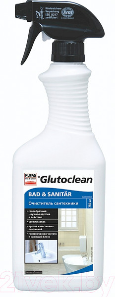Изображение товара Чистящее средство для ванной комнаты Pufas Glutoclean Для сантехники (750мл)