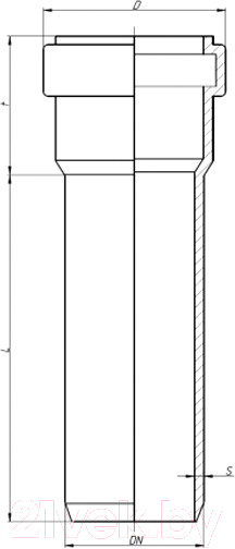 Изображение товара Труба наружной канализации Ostendorf 160x3.2x1000 SN2 / 222012