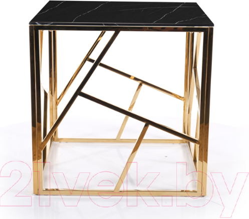 Изображение товара Журнальный столик Signal Escada B II (эффект черного мрамора/золото)