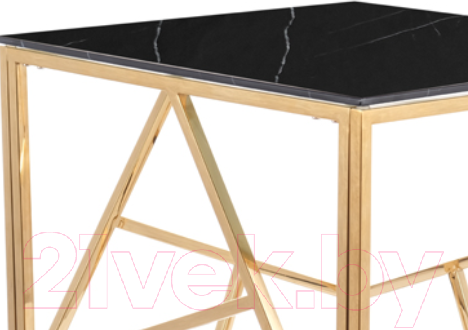 Изображение товара Журнальный столик Signal Escada B II (эффект черного мрамора/золото)