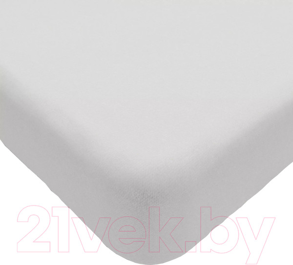 Изображение товара Простыня Luxsonia Поплин на резинке 180x200 / Мр0000-0 (белый)