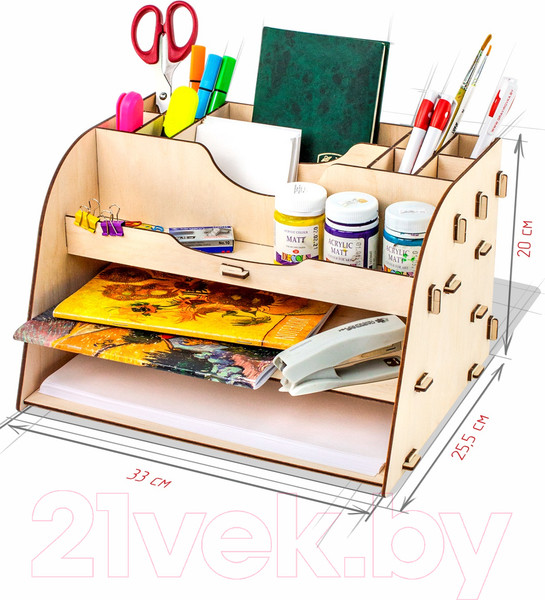 Изображение товара Органайзер настольный Woody Порядок на столе / 02901