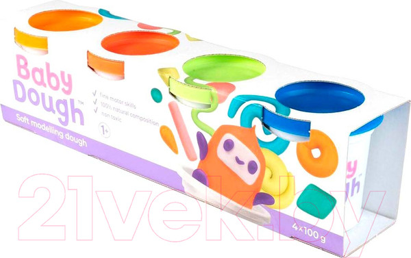 Изображение товара Набор для лепки Baby Dough BD017 (4цв)