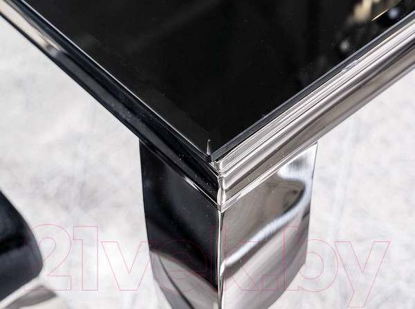 Изображение товара Обеденный стол Signal Prince 150x90x75 (черный/хром)