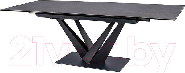 Изображение товара Обеденный стол Signal Sorento Ceramic 160-220x90x76 (эффект черного мрамора/черный матовый)