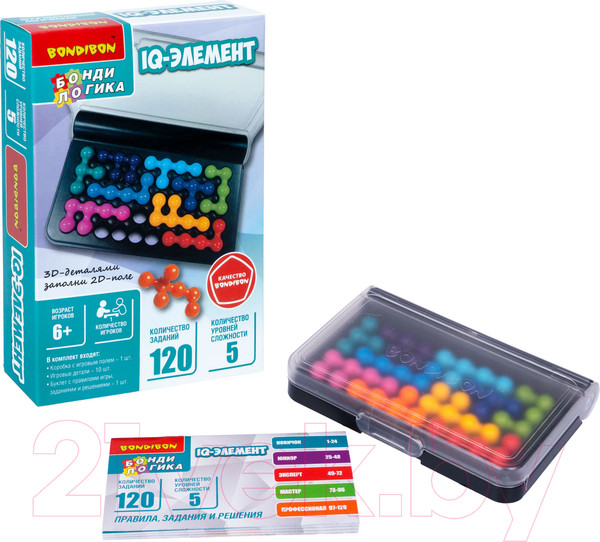 Изображение товара Настольная игра Bondibon БондиЛогика IQ-Элемент / ВВ5819