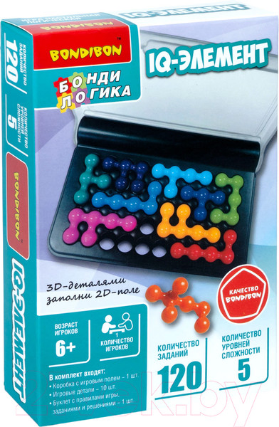 Изображение товара Настольная игра Bondibon БондиЛогика IQ-Элемент / ВВ5819