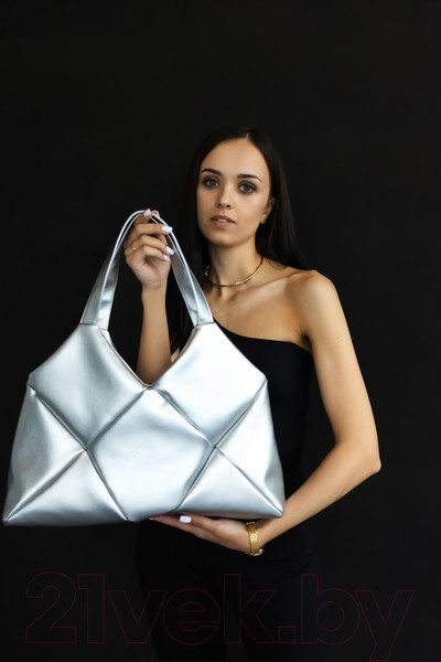 Изображение товара Сумка MT.Style Ромбы (серебристый)