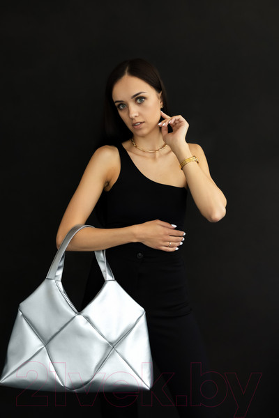 Изображение товара Сумка MT.Style Ромбы (серебристый)