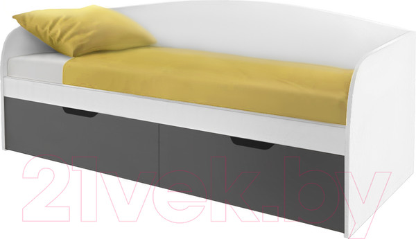 Изображение товара Кровать-тахта Артём-Мебель СН-120.01 (белый/графит)