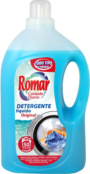 Изображение товара Гель для стирки Romar Liquid Detergent Original (3л)