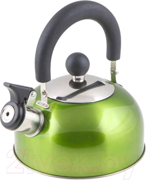 Изображение товара Чайник со свистком Perfecto Linea Holiday 52-112013 (зеленый металлик)