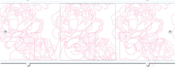 Изображение товара Экран для ванны МетаКам Премиум А 1.68 (светло-розовый)