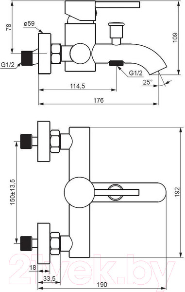 Изображение товара Смеситель Damixa Scandinavian Pure 361000000 (хром)