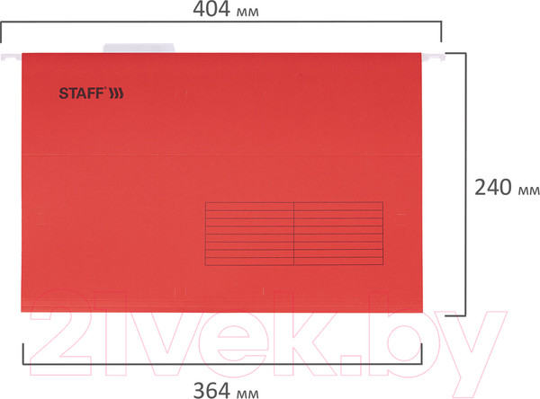 Изображение товара Набор папок Staff 270936 (10шт, красный)