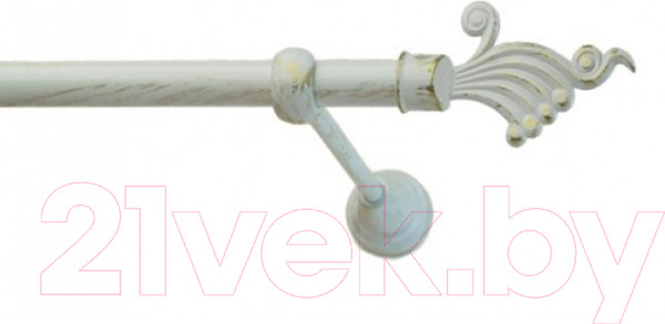 Изображение товара Набор наконечников для карниза Lm Decor YF023 Кения 16мм (2шт, белое золото)