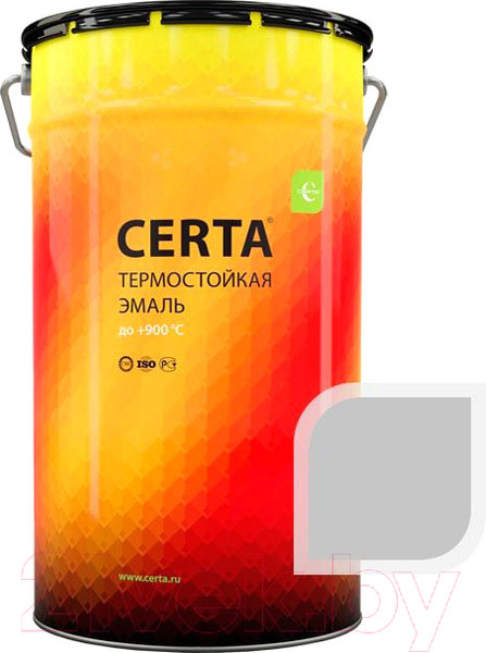 Изображение товара Краска Certa Термостойкая 9006 700С (25кг, серебристый)