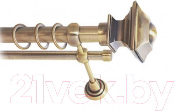 Изображение товара Набор наконечников для карниза Lm Decor YF030 Верди 16мм (2шт, антик)