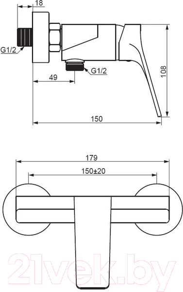 Изображение товара Смеситель Damixa Merkur 402000000 (хром)