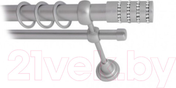 Изображение товара Набор наконечников для карниза Lm Decor YF117 Барамелла 16мм (2шт, сатин)