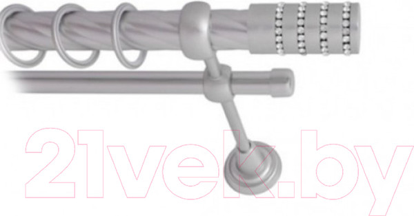 Изображение товара Набор наконечников для карниза Lm Decor YF117 Барамелла 16мм (2шт, сатин)