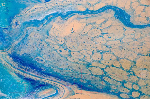 Изображение товара Акриловая краска KolerPark Fluid Art Жидкий акрил (800мл, голубой)