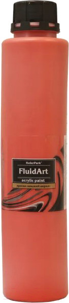 Изображение товара Акриловая краска KolerPark Fluid Art Жидкий акрил (800мл, красный)