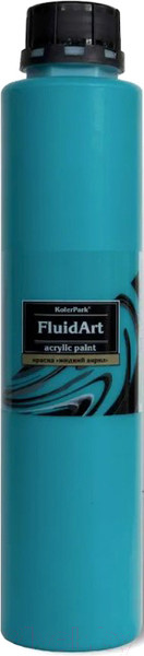 Изображение товара Акриловая краска KolerPark Fluid Art Жидкий акрил (800мл, морской)