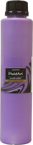 Изображение товара Акриловая краска KolerPark Fluid Art Жидкий акрил (800мл, фиолетовый)