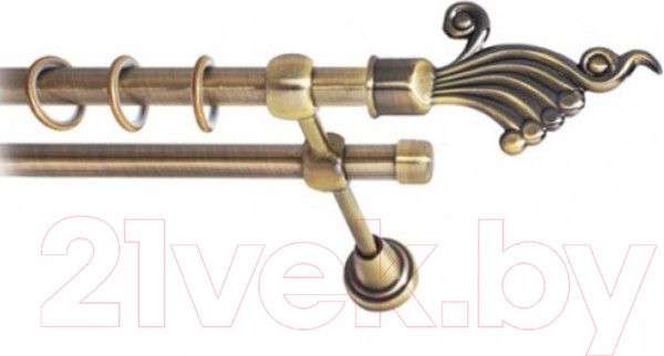 Изображение товара Набор наконечников для карниза Lm Decor YF023 Кения 19мм (2шт, антик)