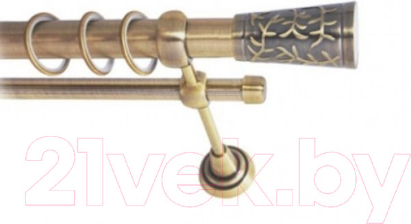 Изображение товара Набор наконечников для карниза Lm Decor YF066 Византия 19мм (2шт, антик)