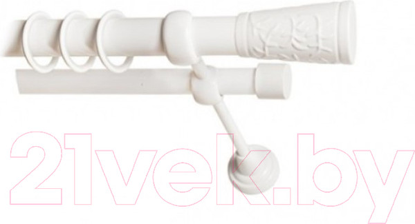 Изображение товара Набор наконечников для карниза Lm Decor YF066 Византия 19мм (2шт, белый глянец)