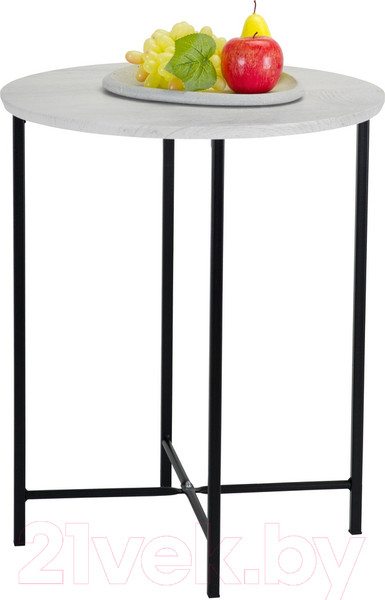 Изображение товара Журнальный столик Мебелик BeautyStyle 16 (дуб дымчатый/черный)