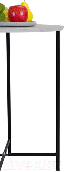 Изображение товара Журнальный столик Мебелик BeautyStyle 16 (дуб дымчатый/черный)