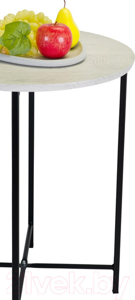 Изображение товара Журнальный столик Мебелик BeautyStyle 16 (дуб дымчатый/черный)