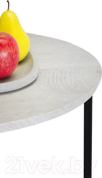 Изображение товара Журнальный столик Мебелик BeautyStyle 16 (дуб дымчатый/черный)