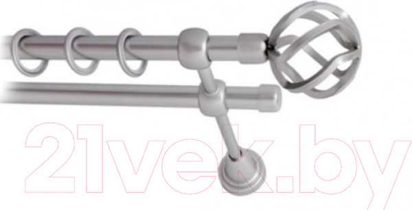 Изображение товара Набор наконечников для карниза Lm Decor YF097 Булава 16мм (2шт, сатин)