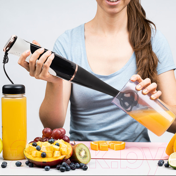 Изображение товара Блендер погружной Endever Sigma-81 (черный/белый)