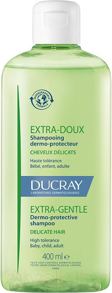 Изображение товара Шампунь для волос Ducray Extra-Doux Защитный для частого применения (400мл)