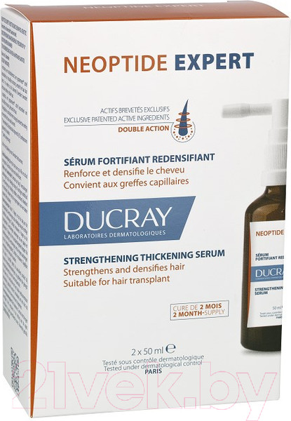 Изображение товара Сыворотка для волос Ducray Neoptide Expert От выпадения и для роста волос (2x50мл)