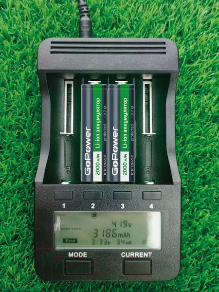 Изображение товара Аккумулятор GoPower 18650 Li-ion 3.7В 2000мАч / 00-00018353