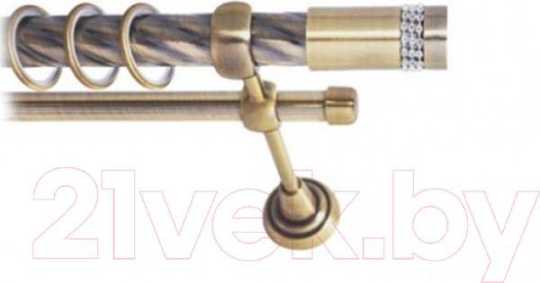 Изображение товара Набор наконечников для карниза Lm Decor YF116 Имидж 19мм (антик)