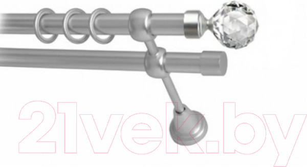 Изображение товара Набор наконечников для карниза Lm Decor YF130 Кристалл 19мм (2шт, сатин)