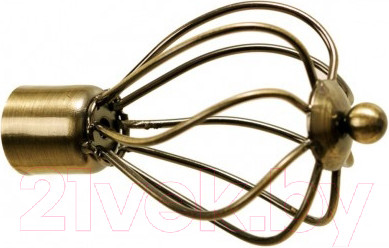 Изображение товара Набор наконечников для карниза Lm Decor YF625 Виола 19мм (2шт, антик)