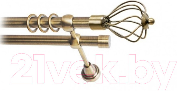 Изображение товара Набор наконечников для карниза Lm Decor YF625 Виола 19мм (2шт, антик)