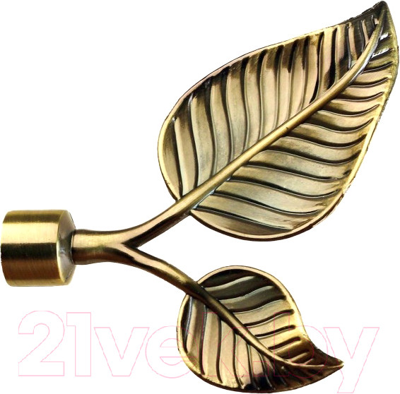 Изображение товара Набор наконечников для карниза Lm Decor YF022 Лист 16(19)мм (2шт, антик)