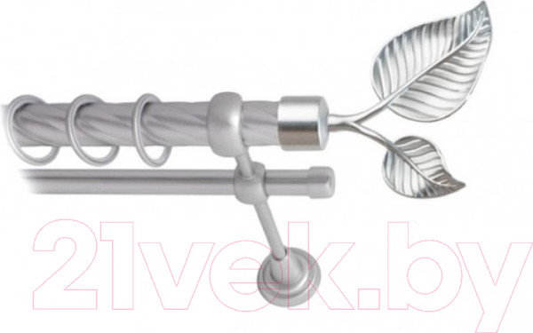 Изображение товара Набор наконечников для карниза Lm Decor YF022 Лист 16(19)мм (2шт, сатин)